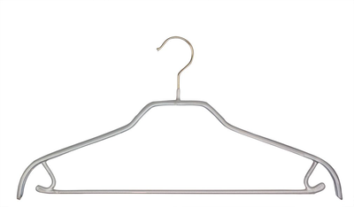 Mawa κρεμασταρια ρουχων silhouette με μπαρα ασημι 2pcs
