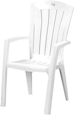 Keter santorini outdoor chair 65x61x99cm - white, , medium