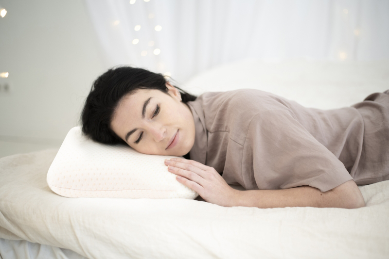 Lifenaxx pillow size m with memoryfoam lx-040, , medium-null