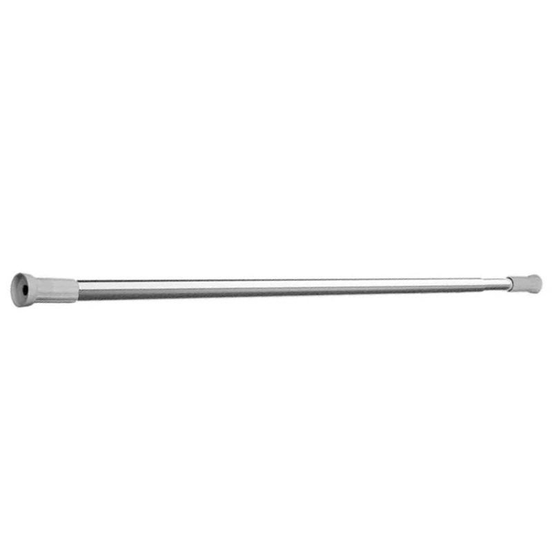 Bisk bathroom curtain hose extended 125-220cm chrome, , medium-null