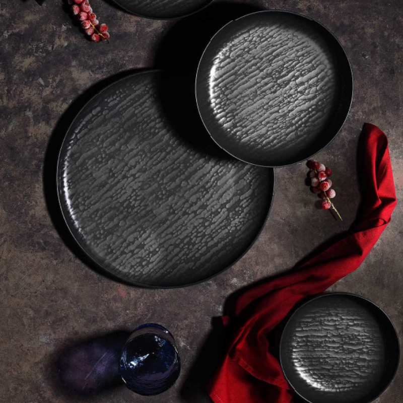 Of capri-shale plate 27cm black (042713), , medium-null