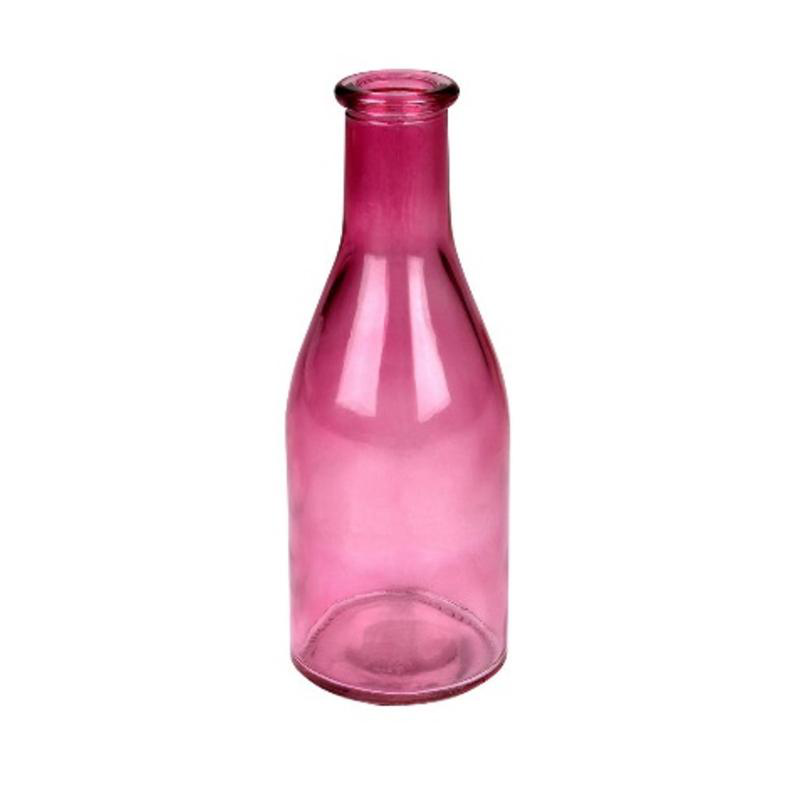 Vase moroni glass 6.5x18cm - pink, , medium image number null