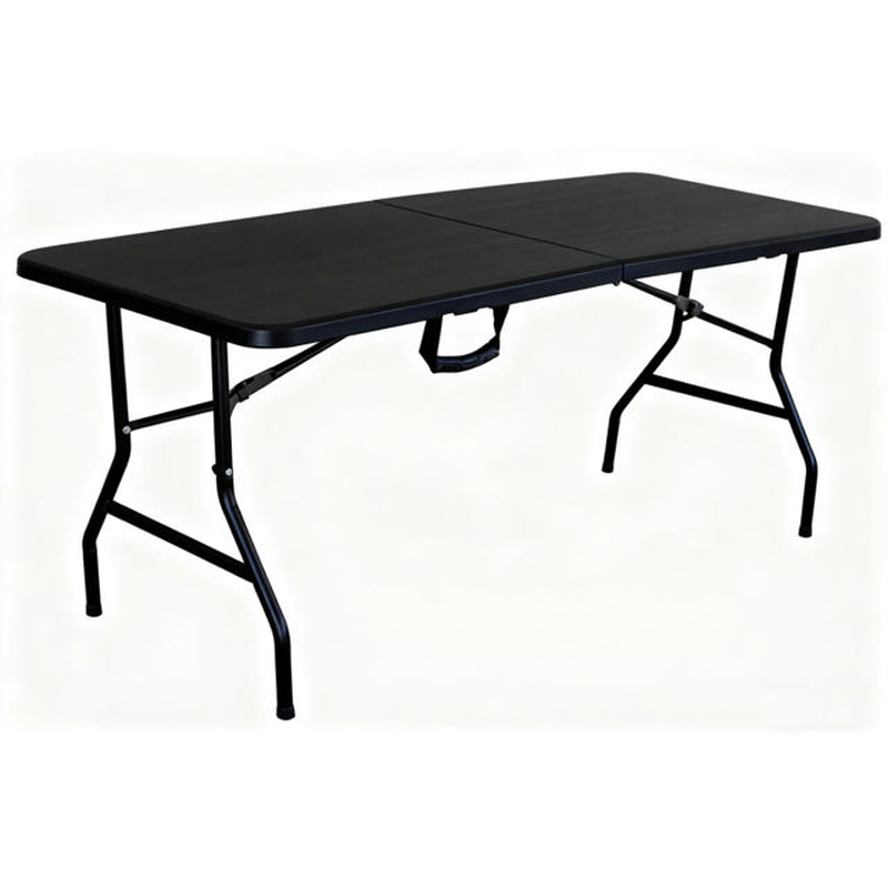 Superliving austin folding table 180x75cm - black, , medium-null