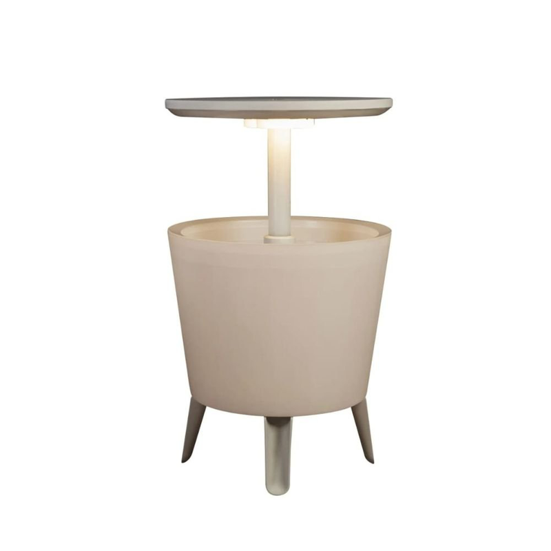 Product image: Keter φωτιζόμενο μπαρ τραπεζάκι ψύξης cool bar λευκό / φυσικό, , medium-null