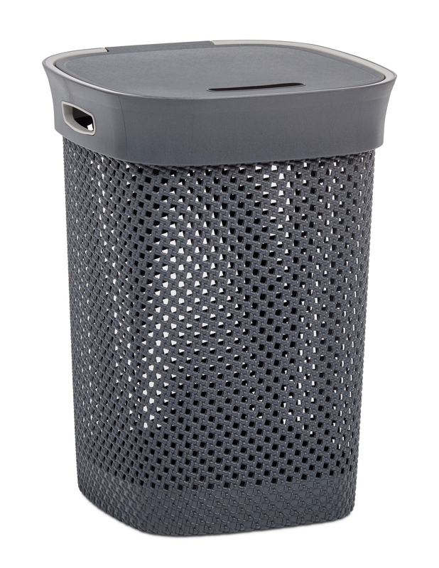 Dea laundry hamper woolly 50l antracite/grey, , medium image number null