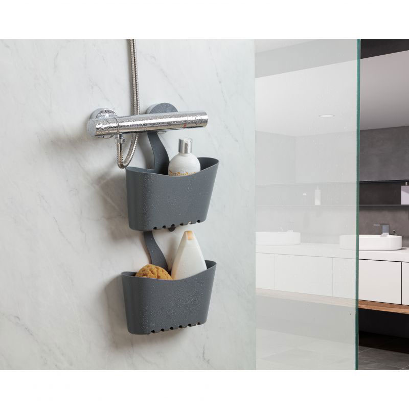 Product image: Tatay standard multi-purpose shower caddy with hanger black, , medium-null