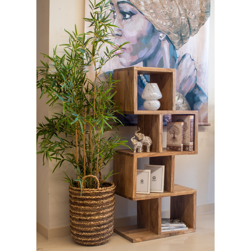 Solid acacia wood shelf 55x120cm, , medium-null