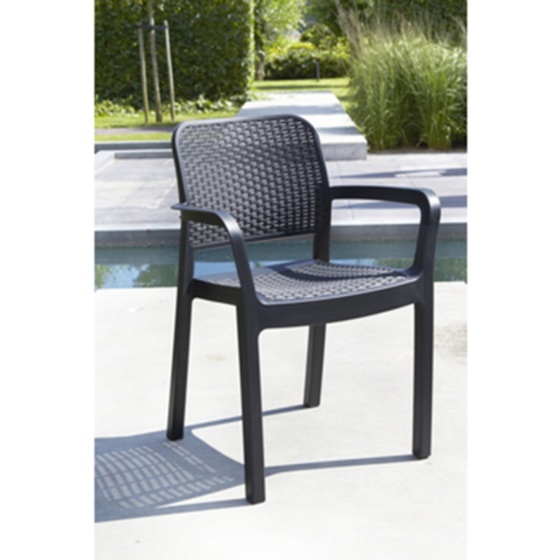 Keter samana outdoor chair 58x53x83cm - graphite, , medium-null