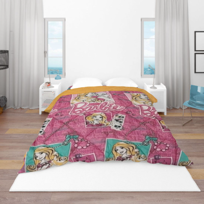 Quilt barby 160x240cm #qt1, Pink, medium