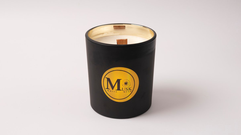 Soy scented  candle | 400gr | White Musk-null