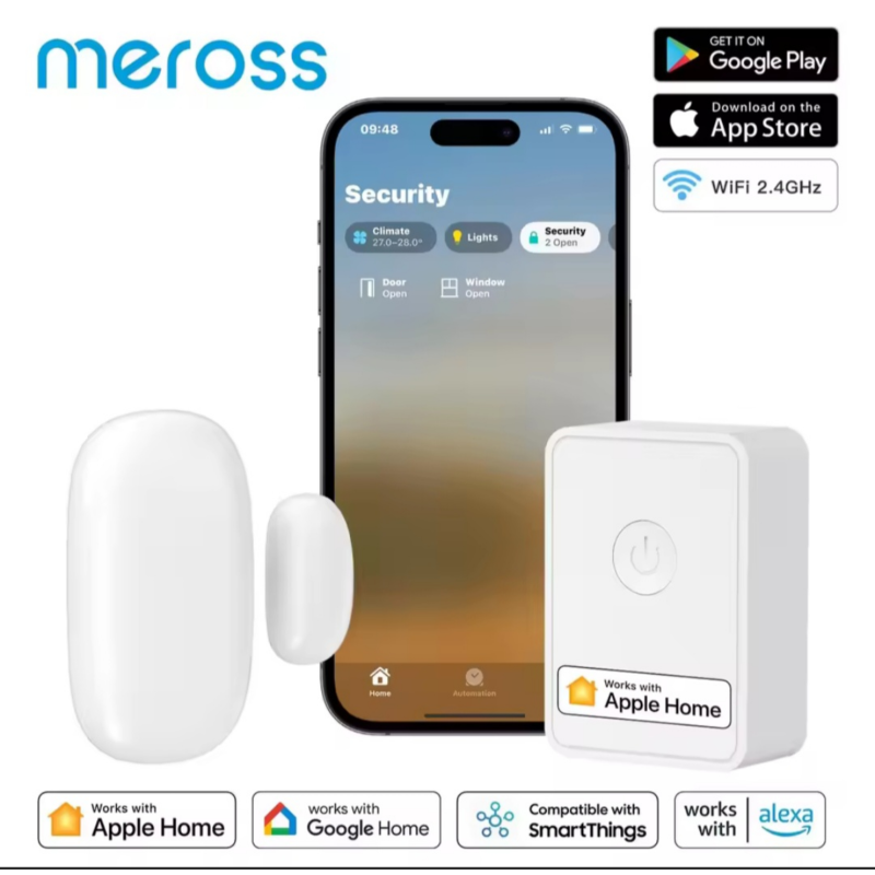 Product image: Meross Wi-Fi αισθητήρας πόρτας/παραθύρου, , medium-null