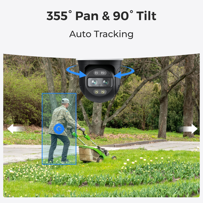 Product image: Reolink Wi-Fi κάμερα εξωτερικού χώρου 4k ultra HD 8mp με 6x yβριδικό ζουμ, auto-tracking, αμφίδρομος ήχος, ai ανίχνευση, pan/tilt & διπλή ζώνη Wi-Fi, , medium-null