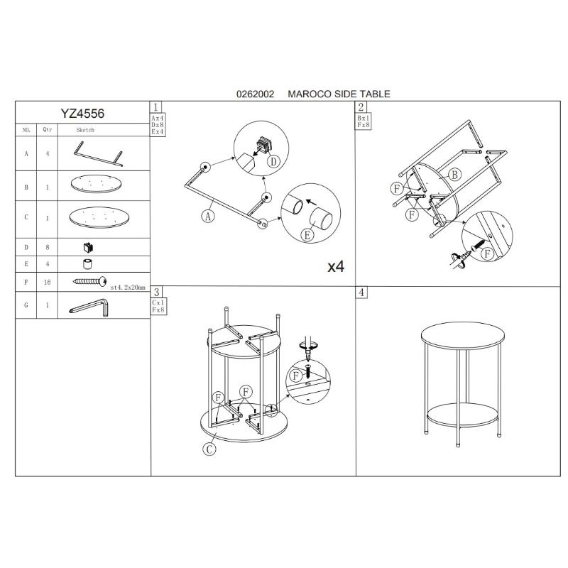 Product image: Maroco 2 tier side table, , medium-null