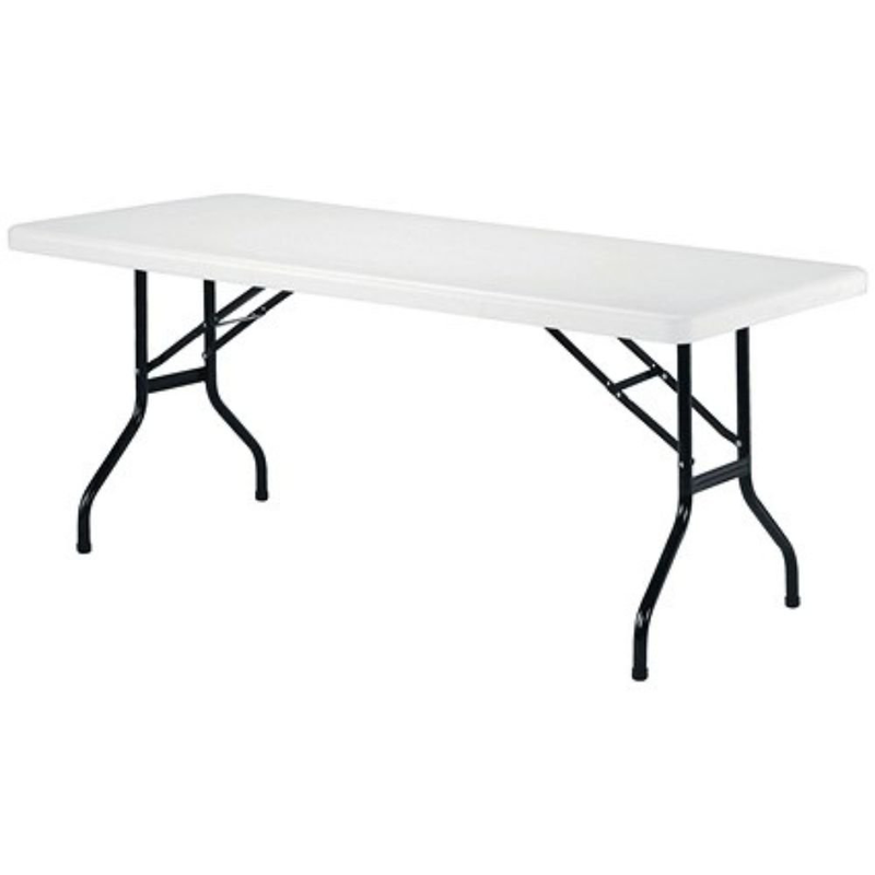 Product image: Ορθογώνιο πτυσσόμενο τραπέζι 122x61cm από ανοξείδωτο χάλυβα, , medium-null