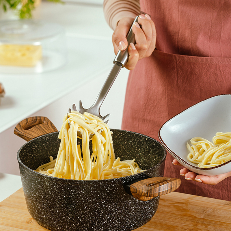 Product image: Nava acer stainless steel spaghetti serving spoon 32.5cm-null