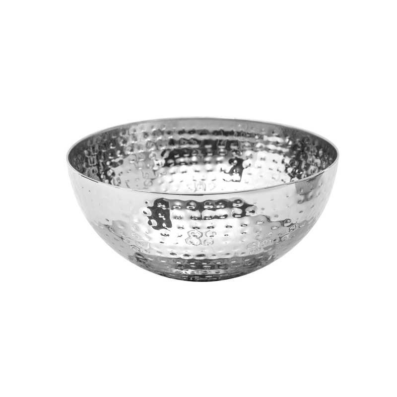 Secret de gourmet hummered stainless steel salad bowl 19cm, , medium image number null