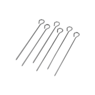 Nava bbq guru stainless steel round wire skewer set of 6pcs 22cm, , medium