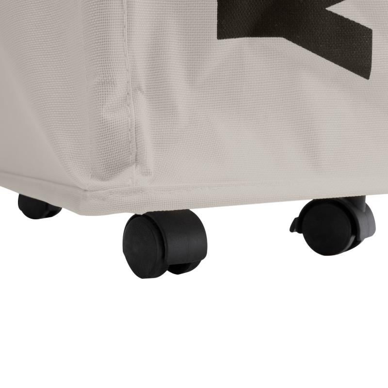Estia laundry bin with wheels - taupe, , medium image number null