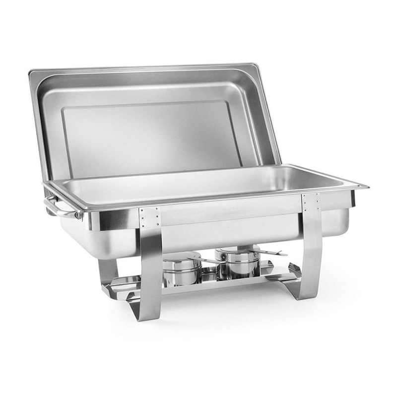 Product image: Μονό ρεσώ απο ανοξείδωτο ατσάλι 9l - μπεν μαρι σερβιρίσματος με καπάκι για χρήση σε μπουφέ!, , medium-null