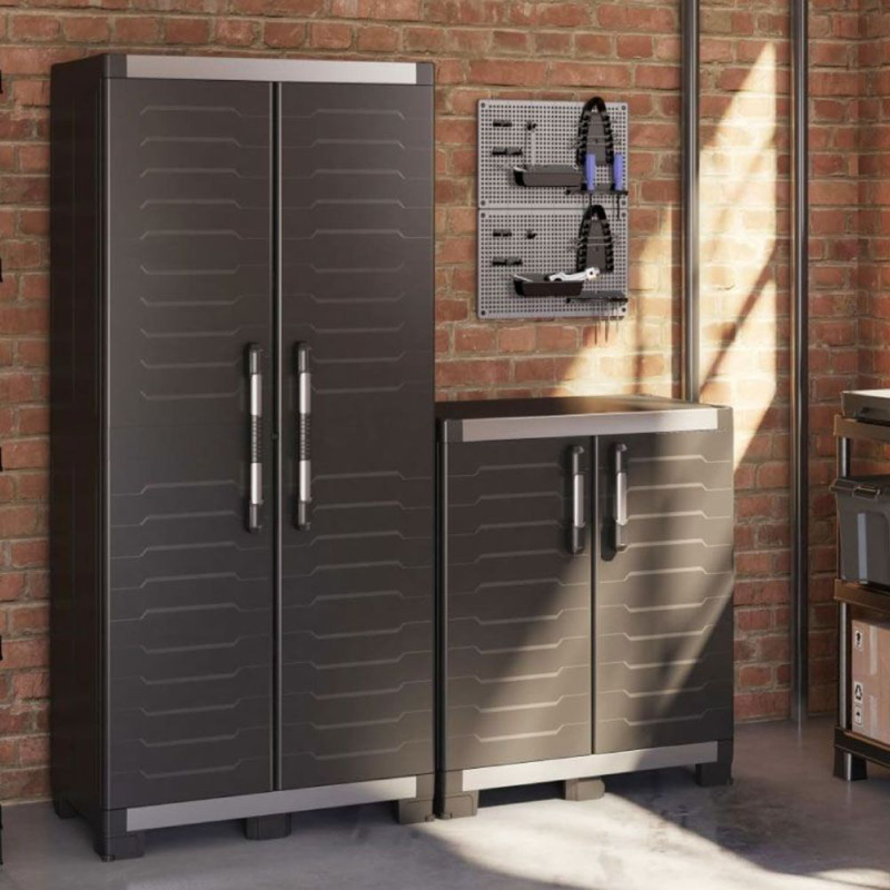 Product image: Keter xl πλαστική ντουλάπα αποθήκευσης 99cm με 2 πόρτες & 1 ρυθμιζόμενο ράφι εώς 45kg αντοχή, , medium-null