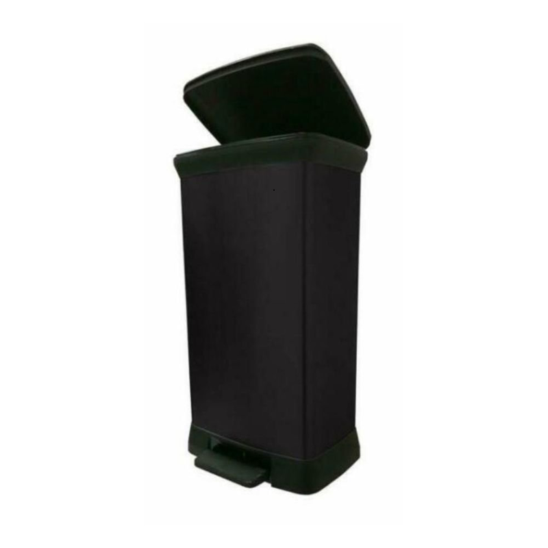 Product image: Curver κάδος απορριμμάτων με πεντάλ & silent καπάκι, κομψός μεταλλικός σχεδιασμός, , medium-null