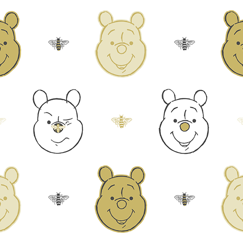 Gold winnie the pooh bee, , medium image number null