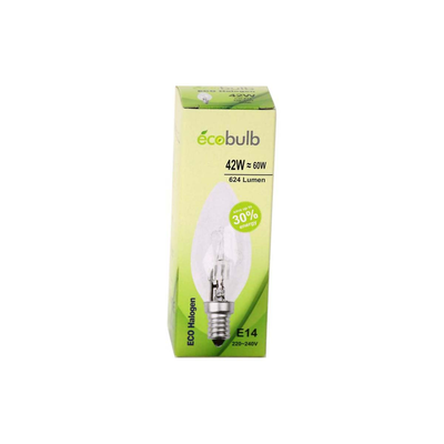 Lamp eco halogen e14 42w=60w 624lm warm white, , medium