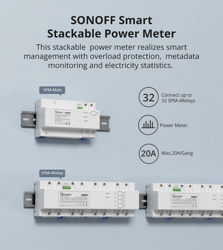 Sonoff spm-4relay 20a Wi-Fi smart switch, , medium-null