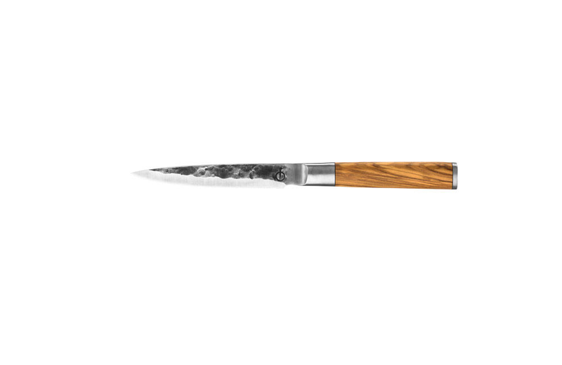 Forged olive wood utility knife 440c japanese steel 12.5cm, , medium image number null