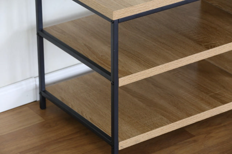 Superliving maroco TV stand 110x40x45cm - natural/black, , medium-null