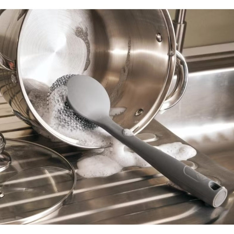 Apex dish brush with stainless steel, , medium-null