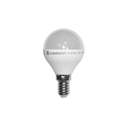 White light lamp ball e14-led 6200k 5w, Θερμο White, medium