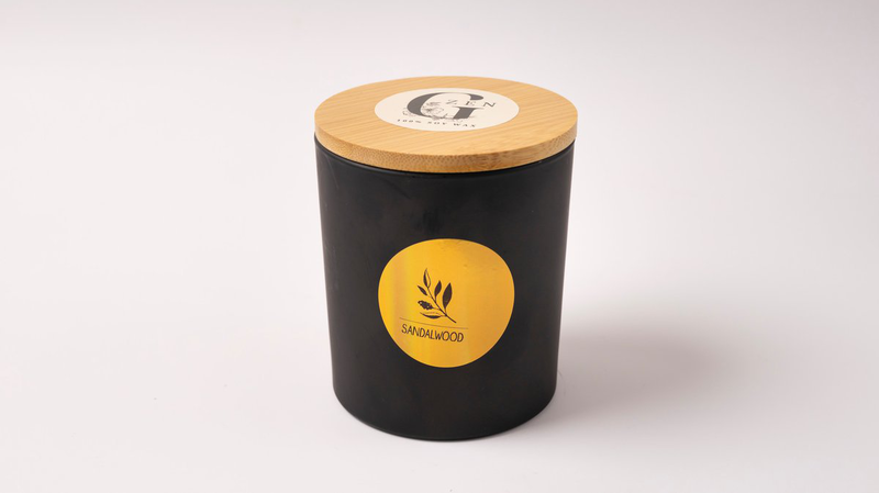 Soy scented  candle | 400gr | Sandalwood-null