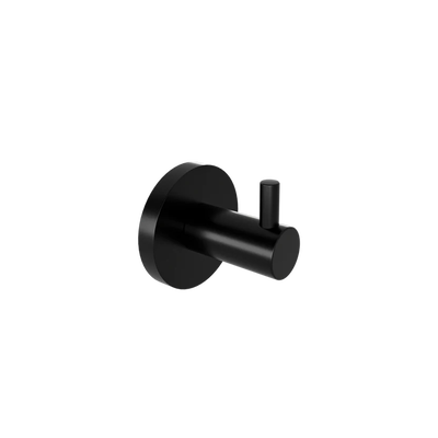 Sigma black matte single robe hook, , medium