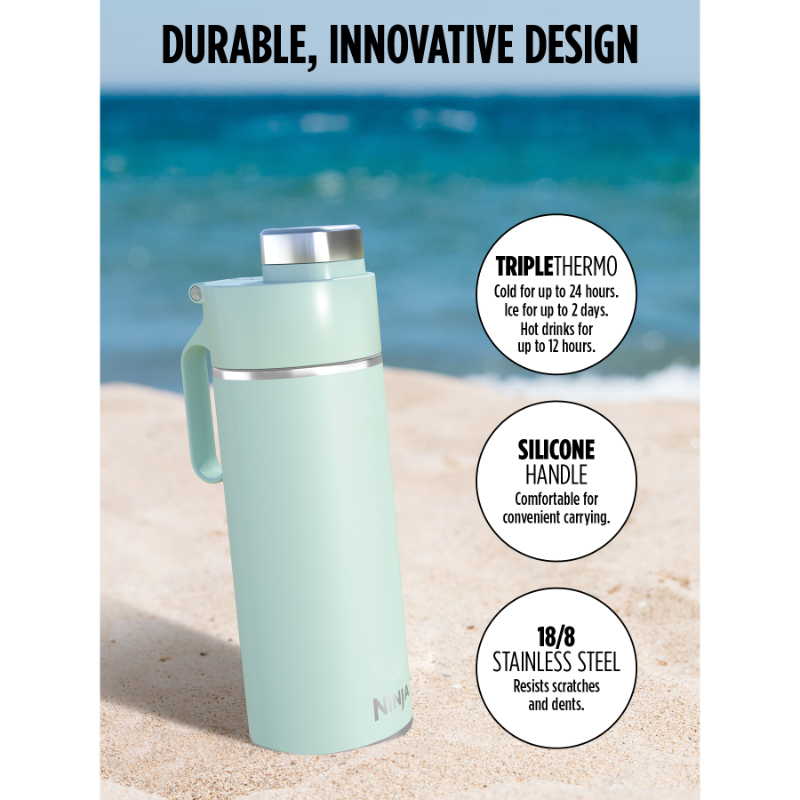 Product image: Ninja thirsti travel bottle 700ml - mint, , medium-null