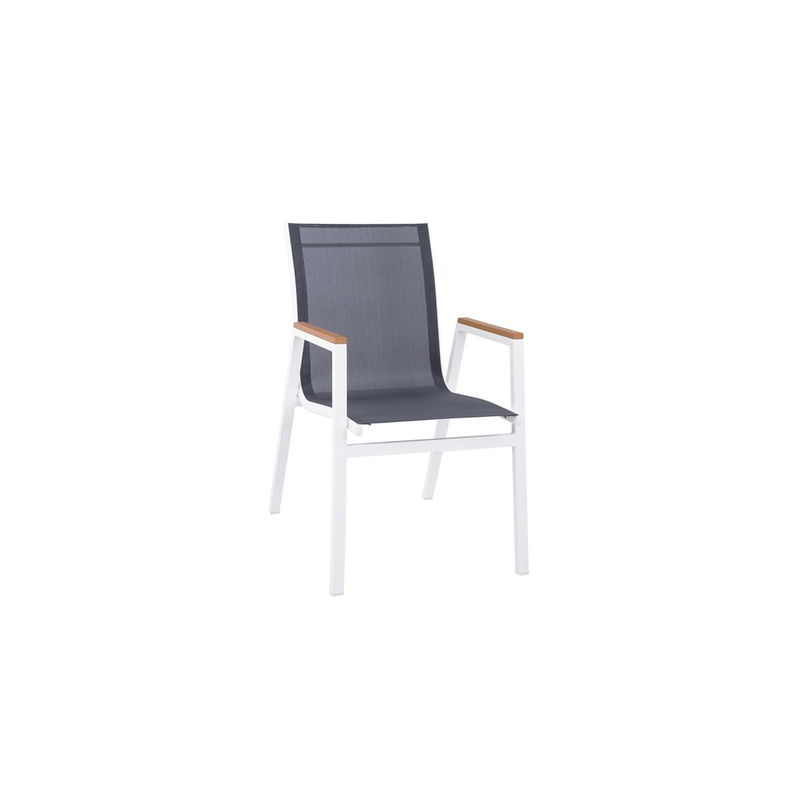 Aluminum chair shyla with white frame image number null