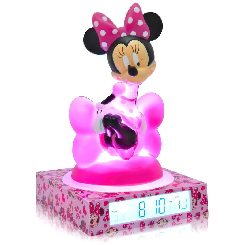 Disney minnie mouse 3d nightlight alarm clock, , medium image number null