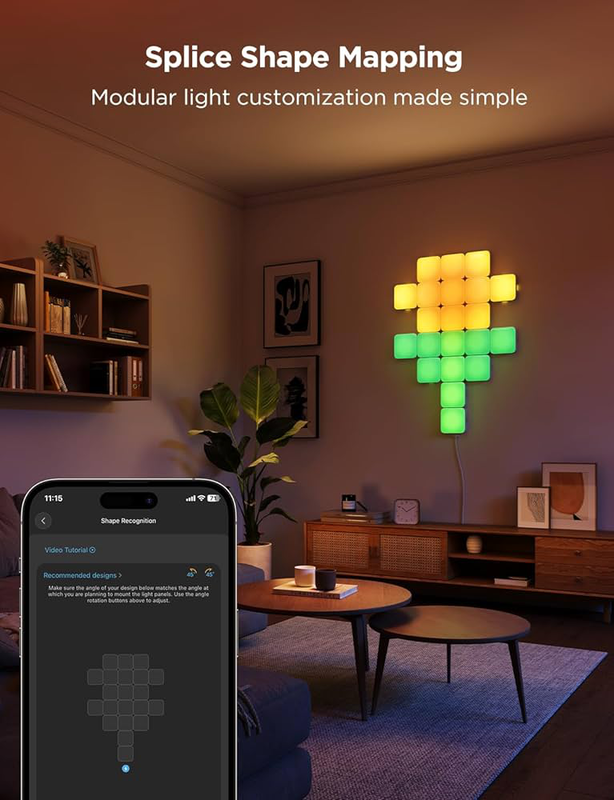 Product image: Govee gaming smart mini panel lights (10pcs), , medium-null
