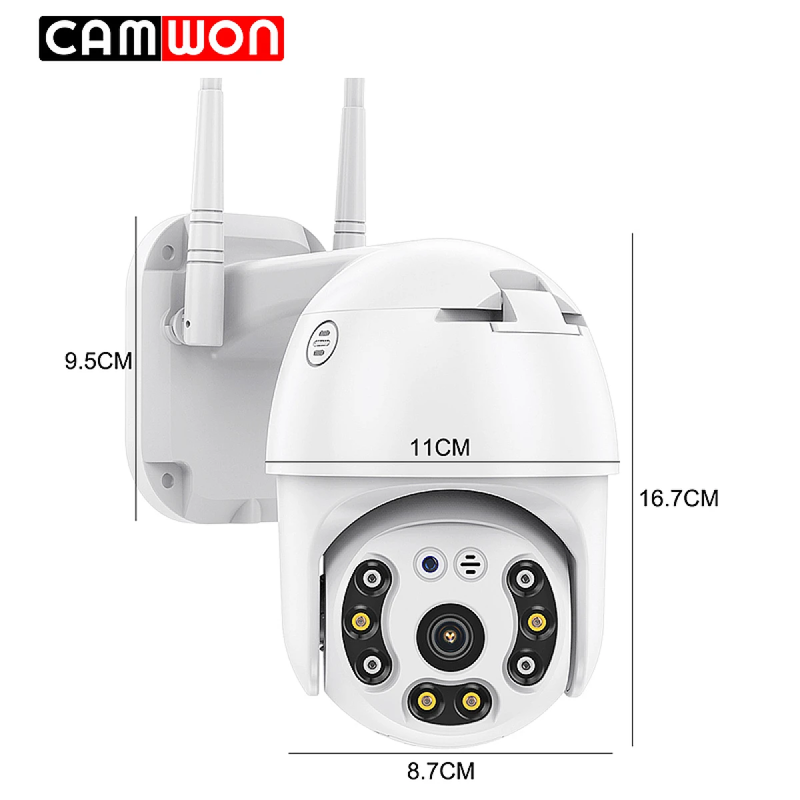 Camwon wip-c300m | Wi-Fi ip camera auto tracking 2mpixels 1080p night vision - white, , medium-null