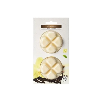 Scented vanilla melting candle