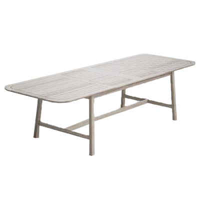 Extendable akaka wood table 200/250/300x100x75cm