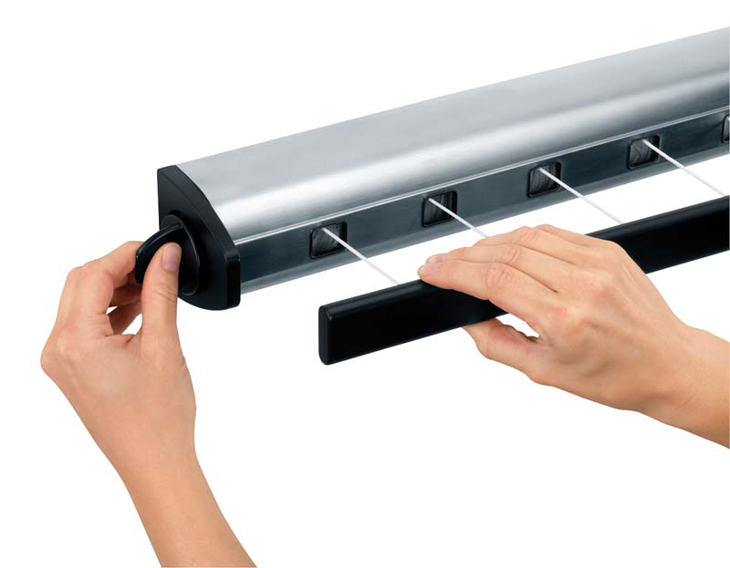 Brabantia pull-out clothes line, 22 metres - matt steel, , medium image number null