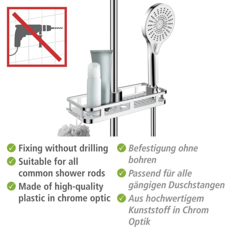 Wenko liberta shelf - chrome, , medium image number null