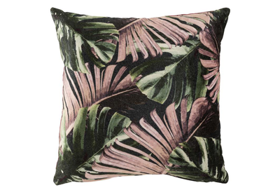 Cushion tropical viscose green/purple, , medium