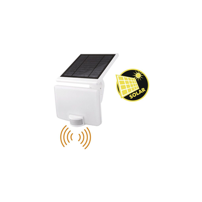 Solar floodlight with motion detection 12w 4000k ip54 white, , medium