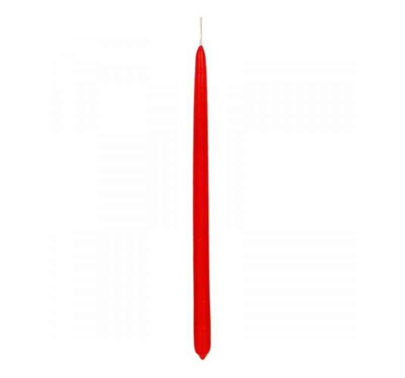 Candle 40cm (2cm) - red coral, , medium-null