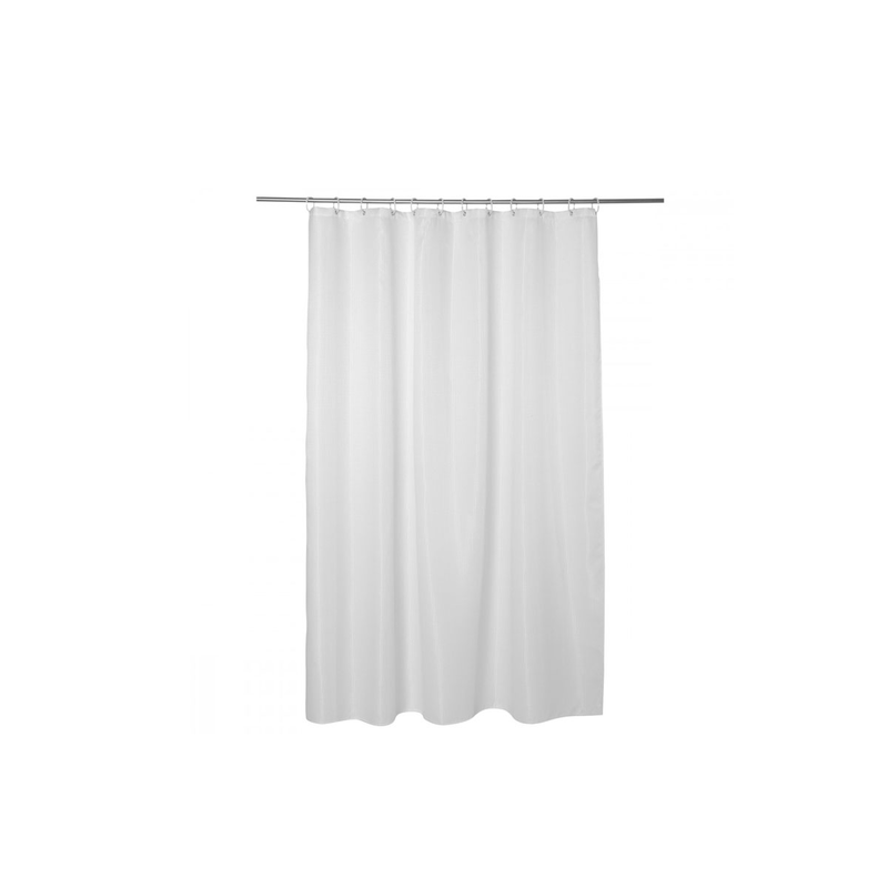Honey comb shower curtain white-null