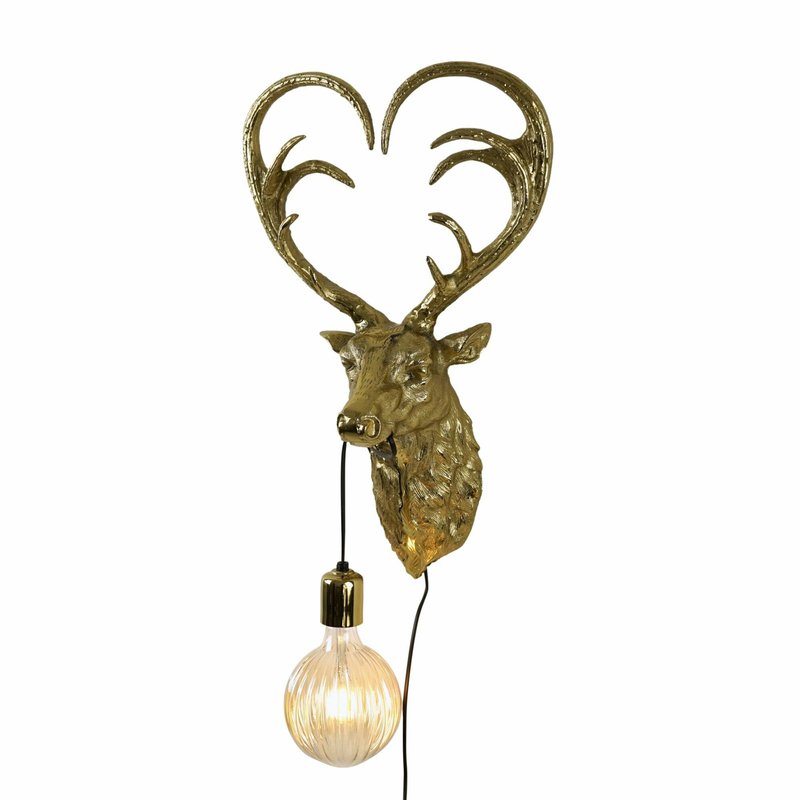 Product image: Wall lamp deer gold, , medium-null