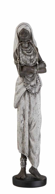 Figurine ethnic black/grey - woman-null