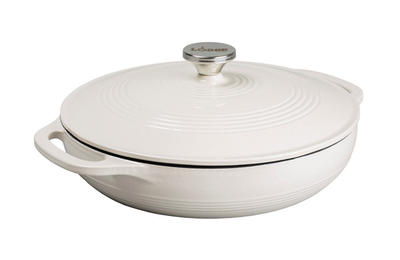 Lodge dutch oven oyster white with loop handles (3,4lt), , medium